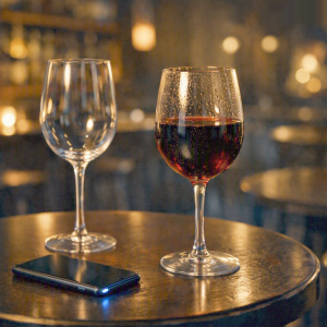 Two Glasses, One Empty Chair